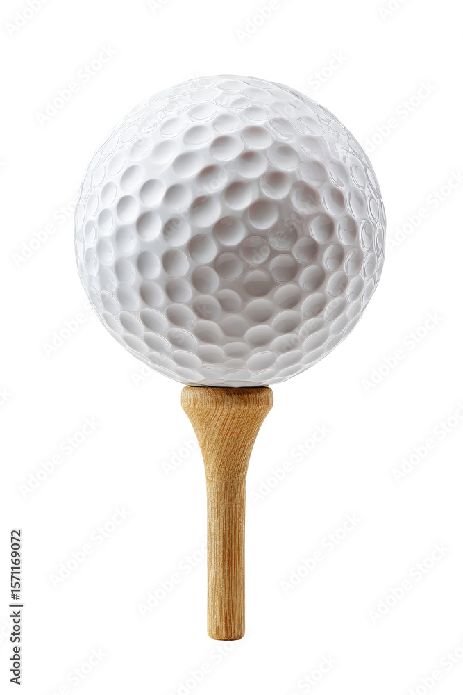 golf ball on tee isolated golf ball on tee isolated