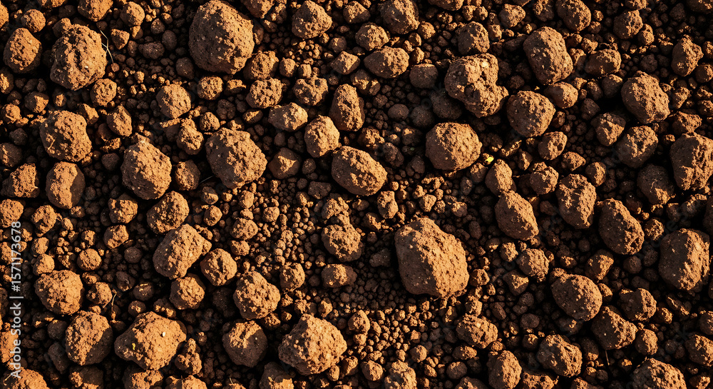Close-up of Dry Earth Clods Texture Close-up of Dry Earth Clods Texture