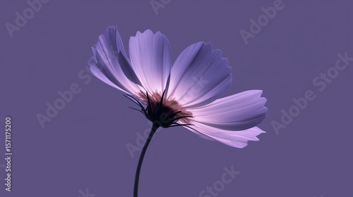 Minimalistic stylish still life with flower arrangement