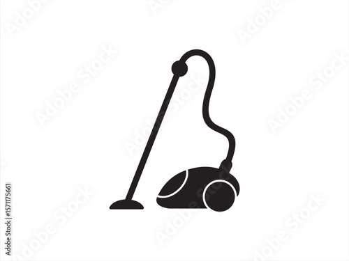 Cleaner, device, vacum, electronic icon vector isolated white