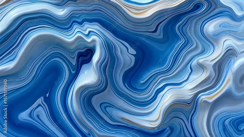 Elegant Blue and White Marble Abstract Texture Video Background Loop Animation Elegant Blue and White Marble Abstract Texture Video Background Loop Animation