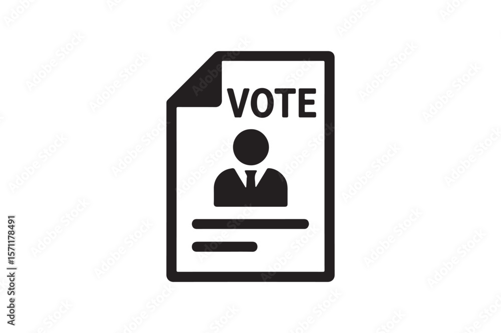 Campaign flyer icon silhouette vector art illustration on white background Campaign flyer icon silhouette vector art illustration on white background