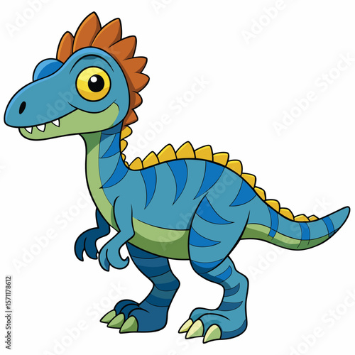 Dilophosaurus, a fast-running predator in the Jurassic period