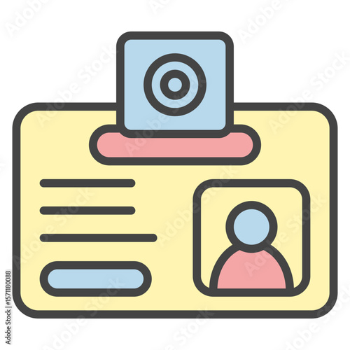 id card color style icon