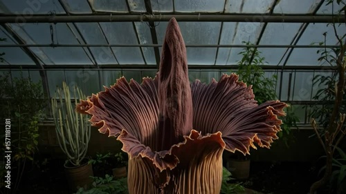 Isolated golden metal wings of an angel sculpture in London sky with a cactus flower and a rooster statue