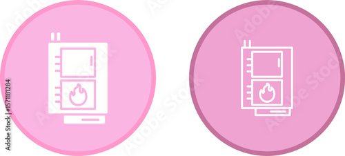 Solid Fuel Boiler Vector Icon