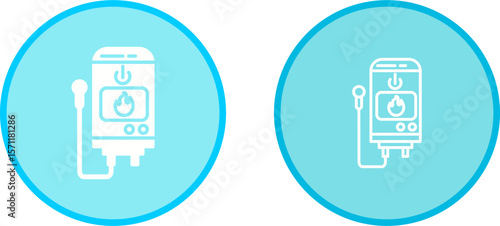 Tankless Water Heater Vector Icon