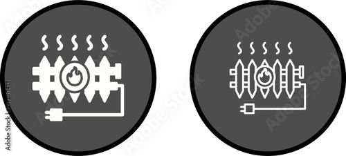 Heat Radiator Vector Icon