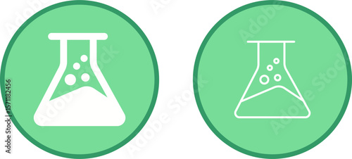 Chemical Flask Vector Icon