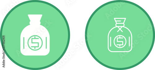 Dollar Sack Vector Icon