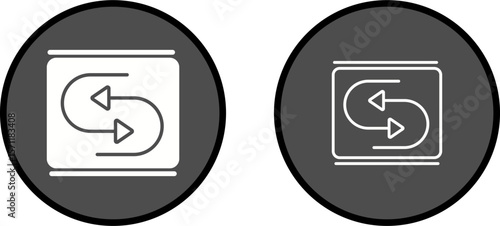 Reverse Arrow Vector Icon