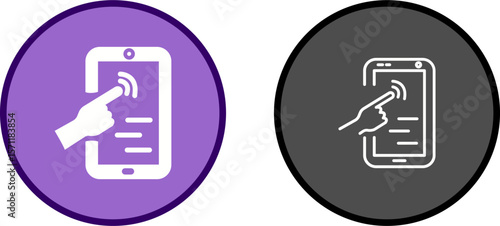 Touch Screen Vector Icon