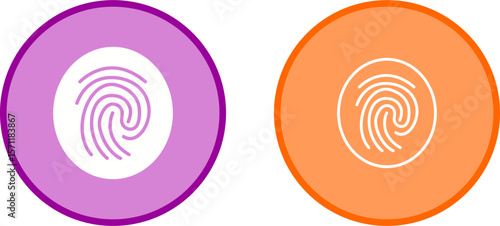 Fingerprint Vector Icon