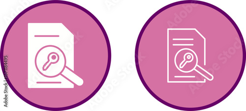 Keywording Vector Icon