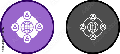 Company Network Vector Icon