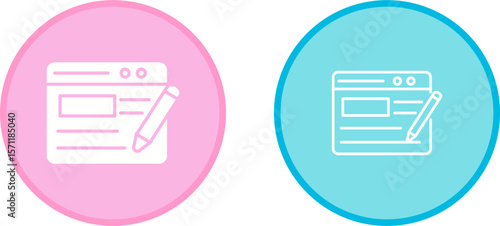 Blogging Service Vector Icon