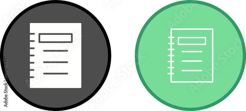 Notepad Vector Icon