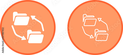Data Exchange Vector Icon