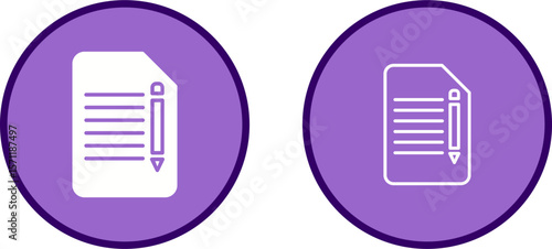 Edit Document Vector Icon