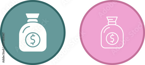 Sack Of Money Vector Icon