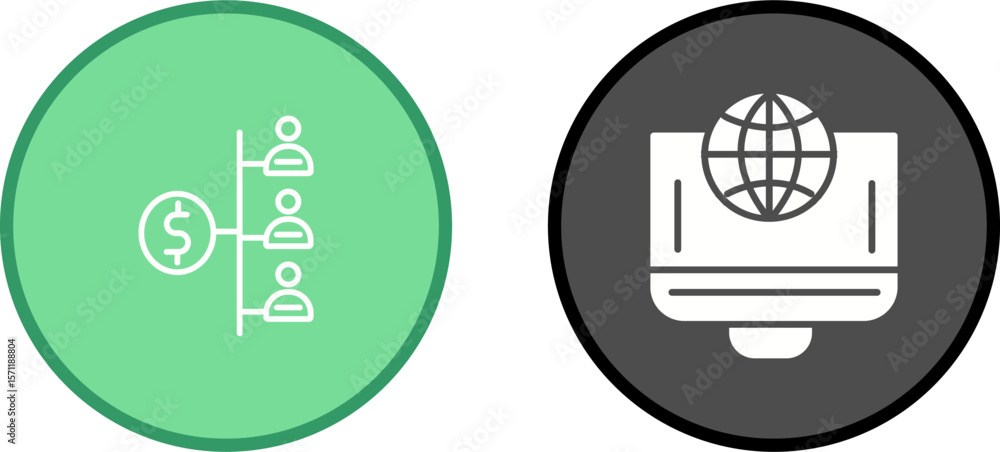 Obraz premium Globe Vector Icon