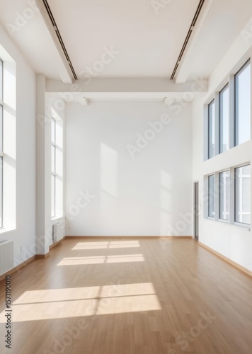 Wallpaper Mural Spacious empty room at ijburglaan 645 with bright windows Empty room interior design architecture blank design room Torontodigital.ca