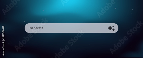Ai-themed interface design with prominent generate button. ideal for enhancing ai user interaction.