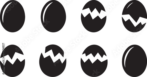 Vector egg flat icon.