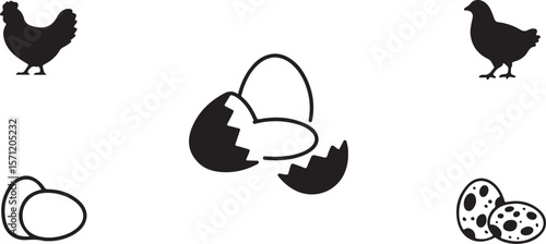 Vector egg flat icon.