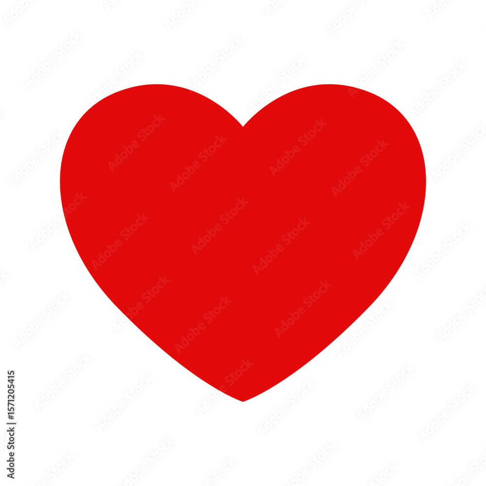 Valentine red heart icon. Love or heart symbol. Vector illustration Valentine red heart icon. Love or heart symbol. Vector illustration
