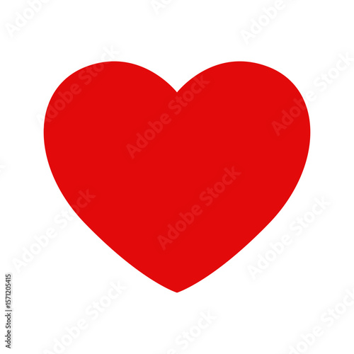 Free Download Valentine red heart icon. Love or heart symbol. Vector illustration - GFXLoad