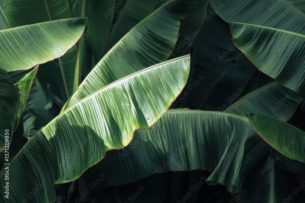 Obraz premium Banana foliage backdrop