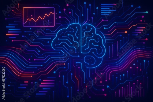 Wallpaper Mural Exploring the Intricacies of Artificial Intelligence and Neural Network Architectures Illuminating Cognitive Processes and Future Technological Advancements Torontodigital.ca