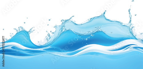 Abstract Blue and White water ocean Curve Background Template with a Modern Light Blue Gradient Design, Perfect for Posters, Brochures, Websites, and Flyers
