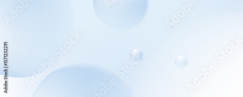 3D ball abstract Background. Soft Gradient with minimal bounce ball with shadow and light effect. Realistic 3d bubble background.