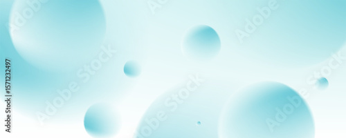 3D ball abstract Background. Soft Gradient with minimal bounce ball with shadow and light effect. Realistic 3d bubble background.
