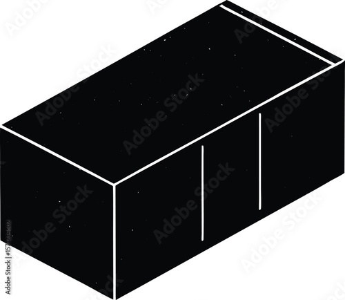 cinder block on white background.eps