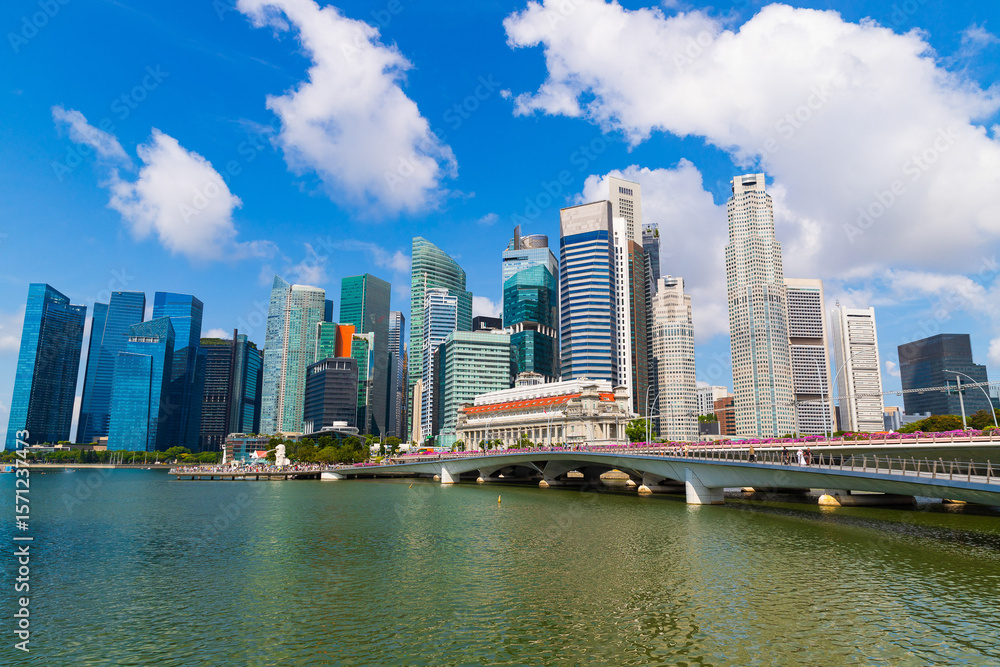 Fototapeta premium Singapore Central Business District in Southeast Asia