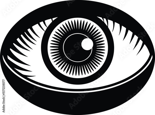 contact lens on white background.eps