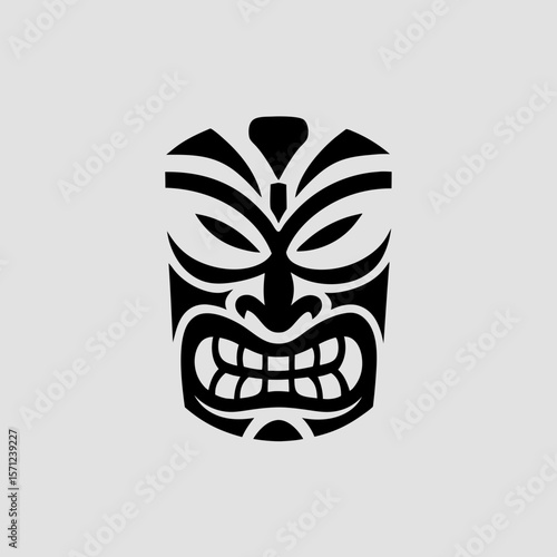 Fierce Tiki Mask Illustration