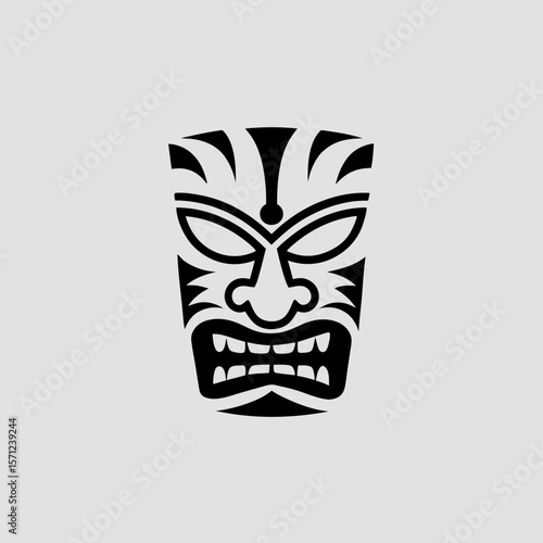 Fierce Tiki Mask Illustration
