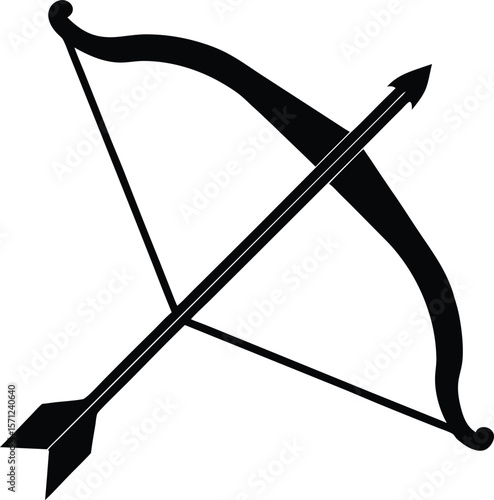 crossbow bolt on white background.eps