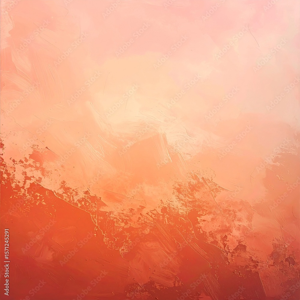 Fototapeta premium Abstract Orange and Pink Sunset Landscape Background