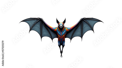 set of halloween bat