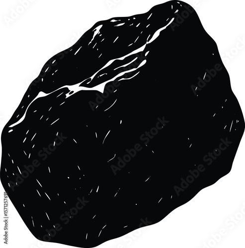 gold nugget on white background.eps