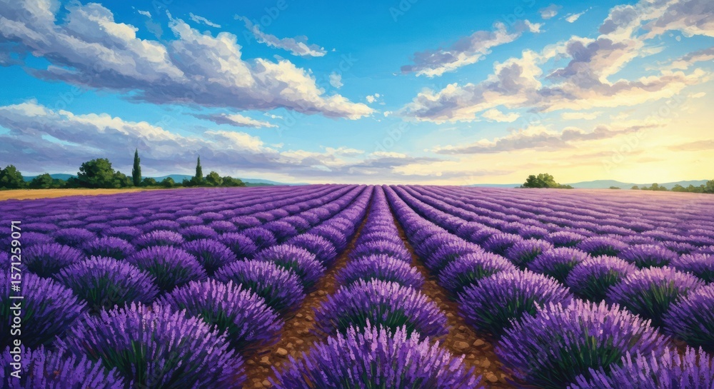 Fototapeta premium lavender field in provence france