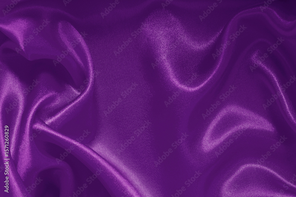 Obraz premium Dark purple fabric texture background, detail of silk or linen pattern.