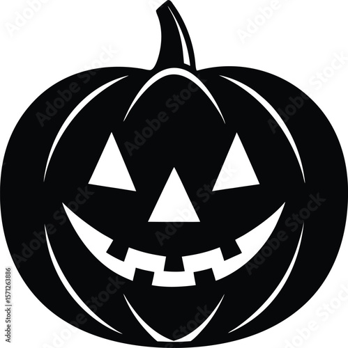 jack o  lantern on white background.eps