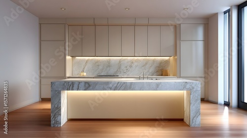 Modern, minimalist living space with elegant design features.