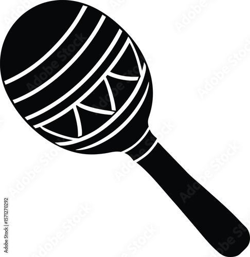 maraca on white background.eps